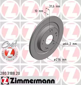Тормозной диск coat z