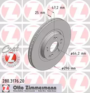 Тормозной диск coat z