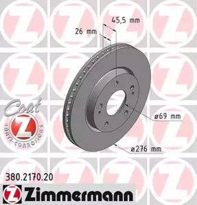 Тормозной диск coat z