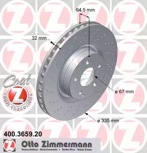 Тормозной диск coat z