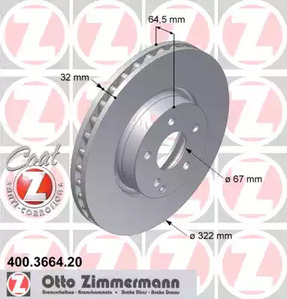 Тормозной диск coat z