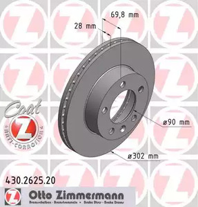 Тормозной диск coat z