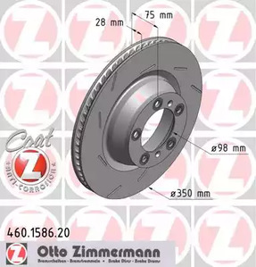 Тормозные диски ZIMMERMANN 460.1586.20