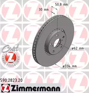 Тормозные диски ZIMMERMANN 590.2823.20