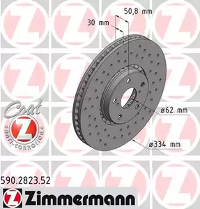 Тормозные диски ZIMMERMANN 590.2823.52