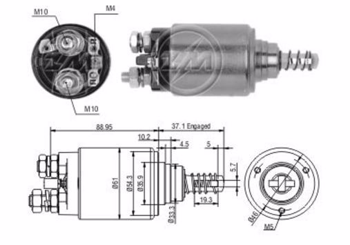 Реле втягивающее ZM ZM544